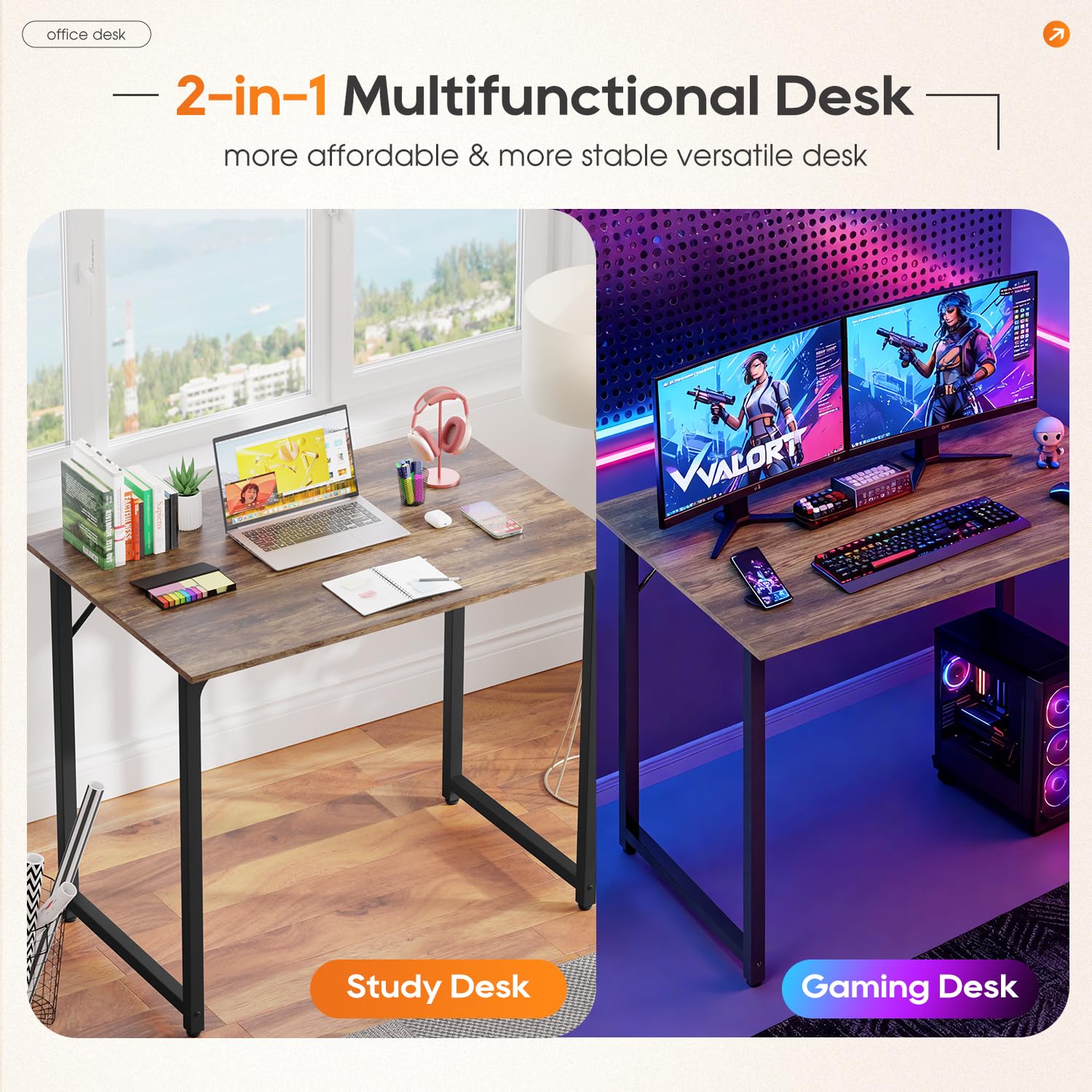 PayLessHere 80cm Vintage Computer Desk