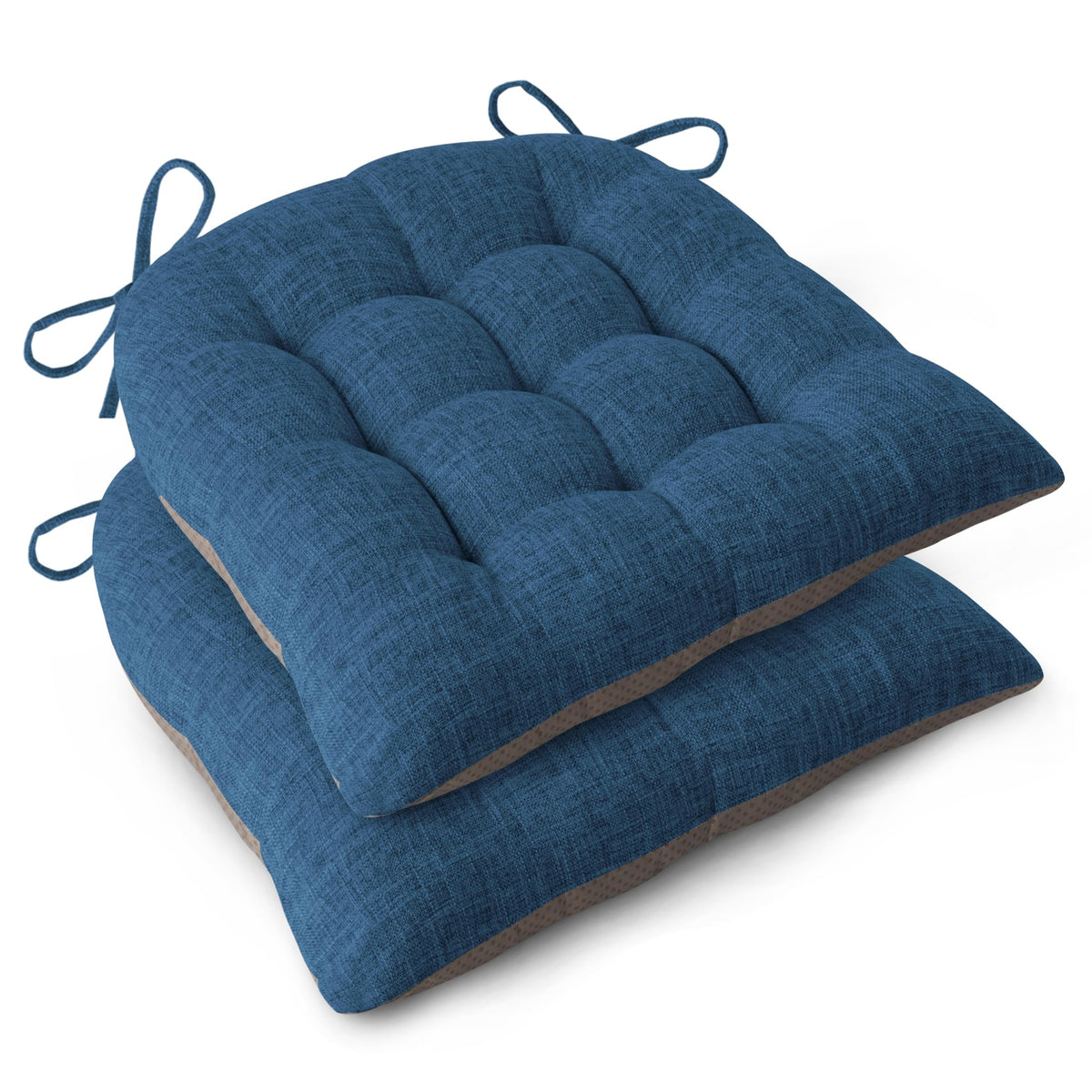 FlyGulls Chair Cushions for Dining Chairs Set of 2 46x42x7.6 cm Navy