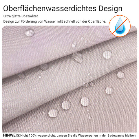 Lerores Shower Curtain, 220 x 200 cm, Yellow Duck, Weighted Hem, Anti-Mould Textile, Water-Repellent