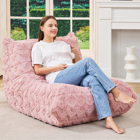 Hobestluk Big Bean Bag Chairs for Adults Fireside BeanBag Couch Togo Sofa