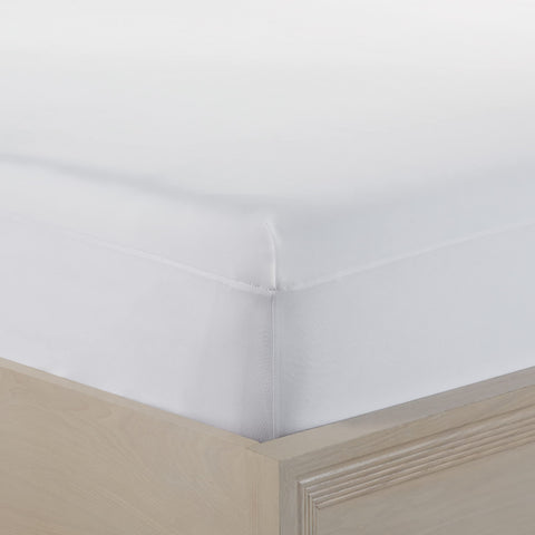 SERTA Power Chill Soft Comfort Stain Resistant & Waterproof Mattress Cover Protector with 15" Deep Pocket, California King, White