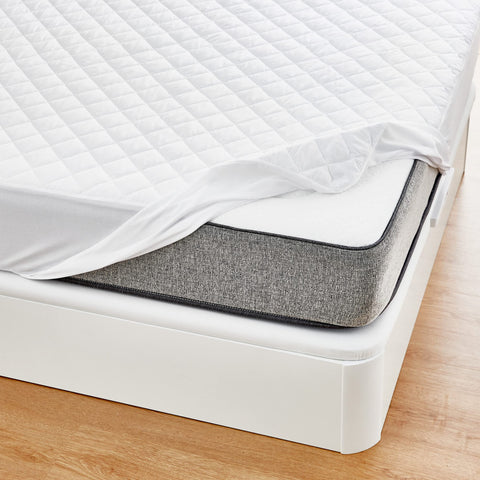 Pikolin Home Padded Mattress Protector, Breathable Letto 150-150 x 190/200 cm Bianco