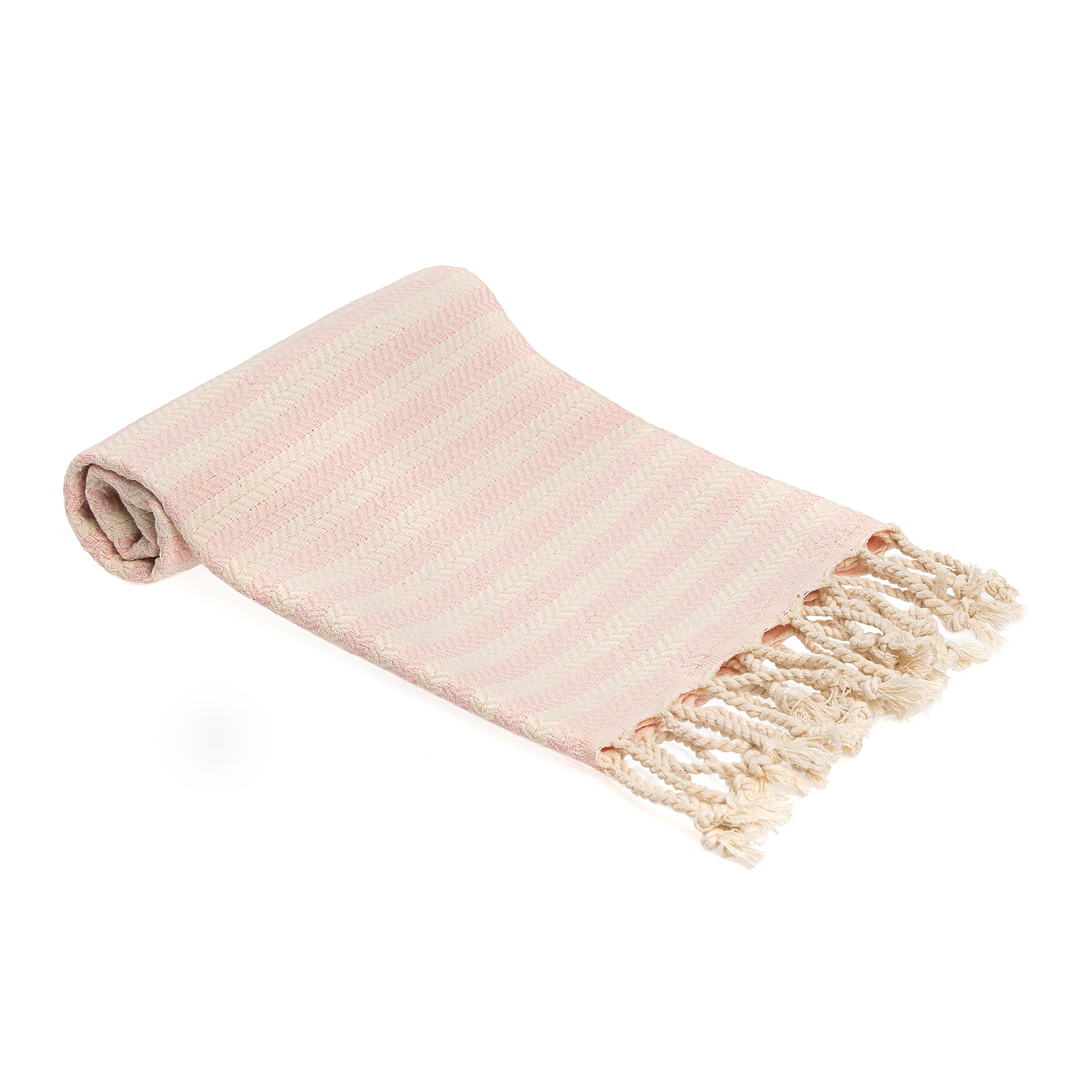 Blue Beach Turkish Towel Striped - 90 x180cm Large Turkish Hammam Peshtemal Towel - Super Absorbent, Quick Dry, Lightweight