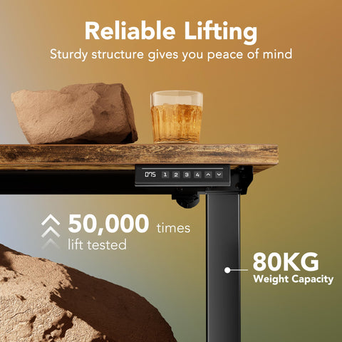 HUANUO Standing Desk 80x48cm mit 4 Memory height settings