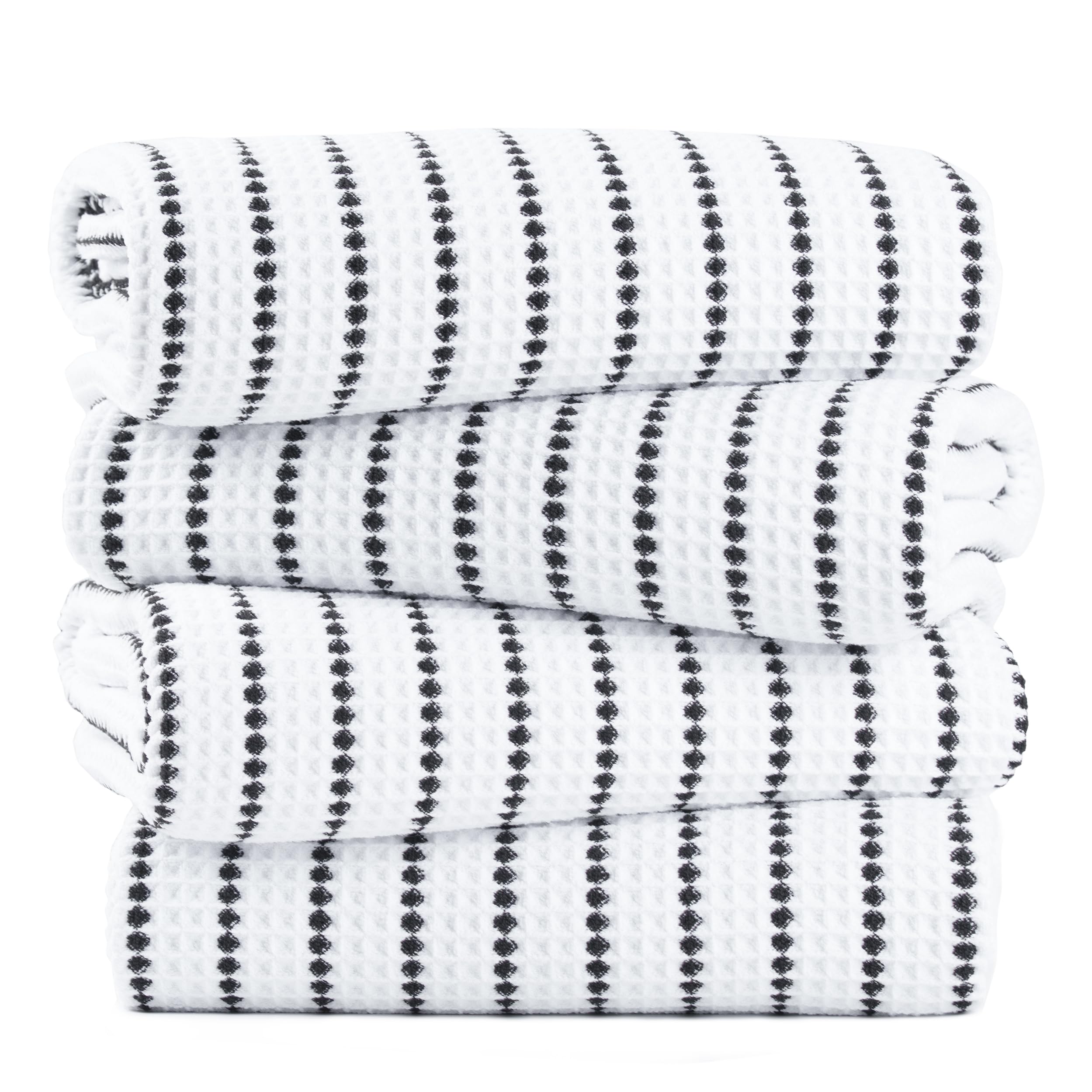 POLYTE 430 GSM Microfibre Quick Dry Waffle Bath Towel, 76.2x152.4 cm