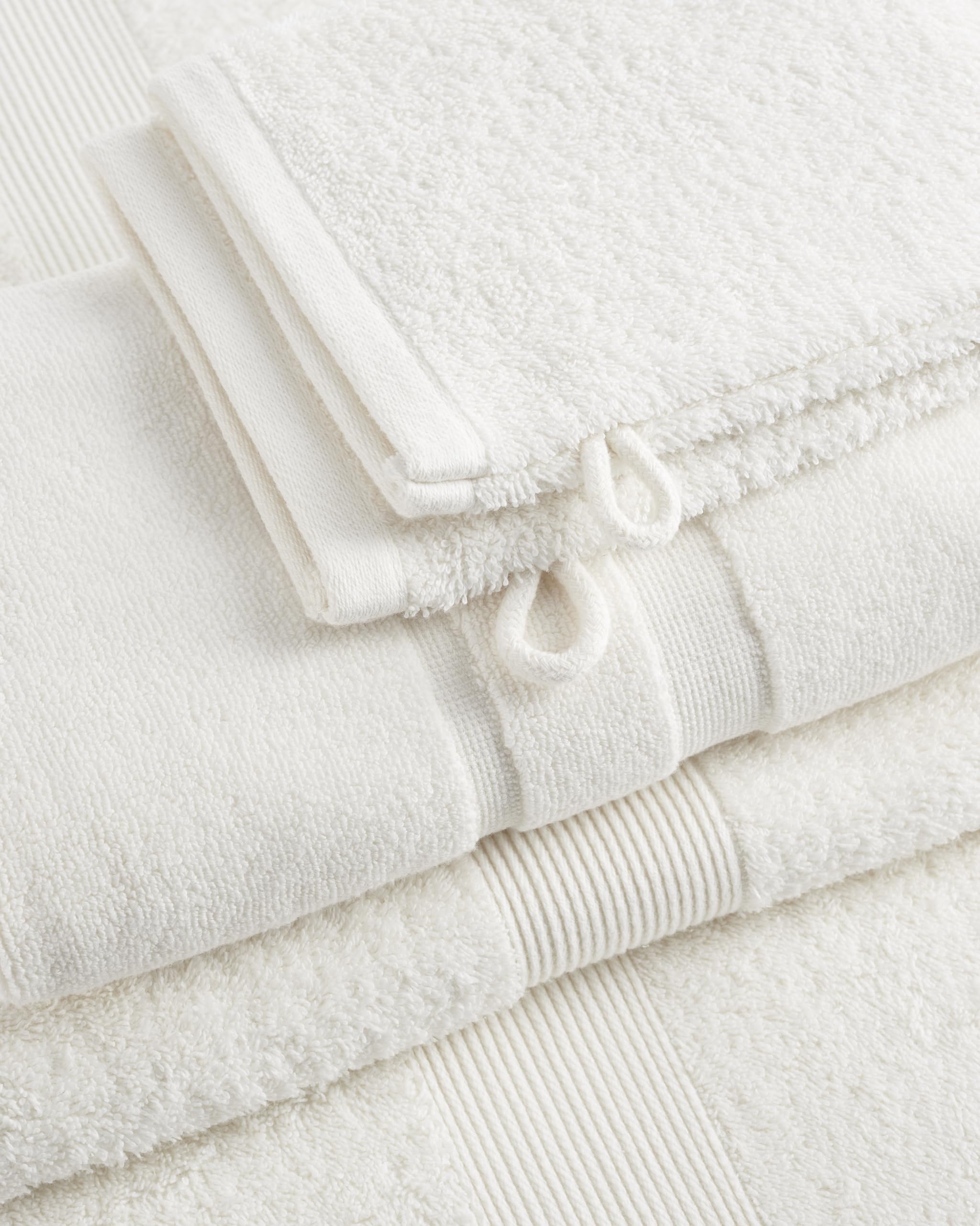 Jalla Happycolor 100% Cotton Wash Mitts - Set of 2, 16x21 cm, Natural - 540 gsm, Soft & Reusable Mitts for Gentle Daily Cleansing