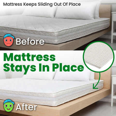 ECOHomes Non Slip Mattress Gripper Pad Stop Mattress, Keep Topper from Sliding - Anti Slip Grip Pads Holder Stop Couch Cushion, Sofa Cushions