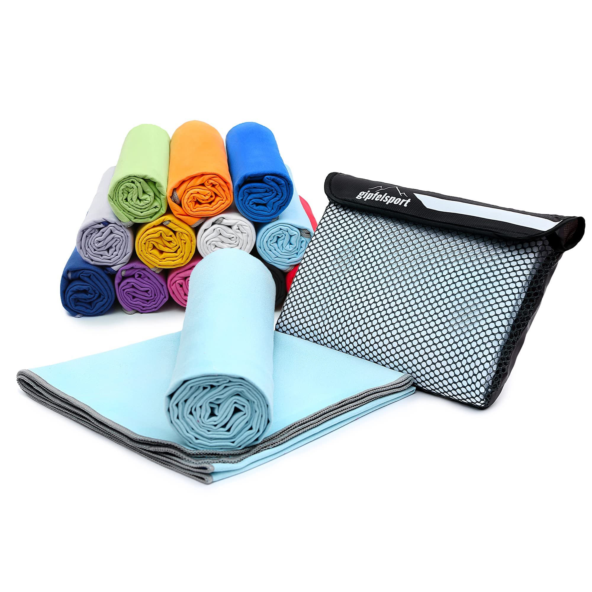 gipfelsport Microfibre Towel 1x S(80x40cm) Light blue