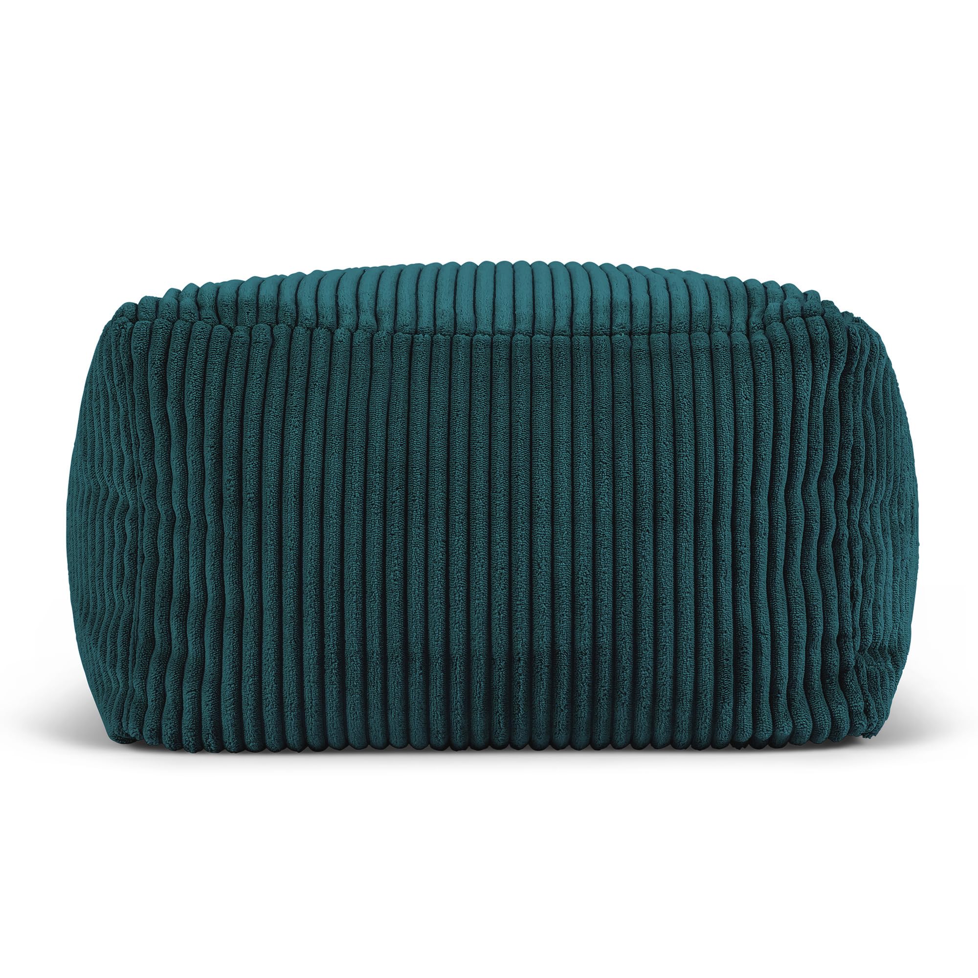 icon Amara Small Cord Bean Bag Footstool with Filling Included, Teal