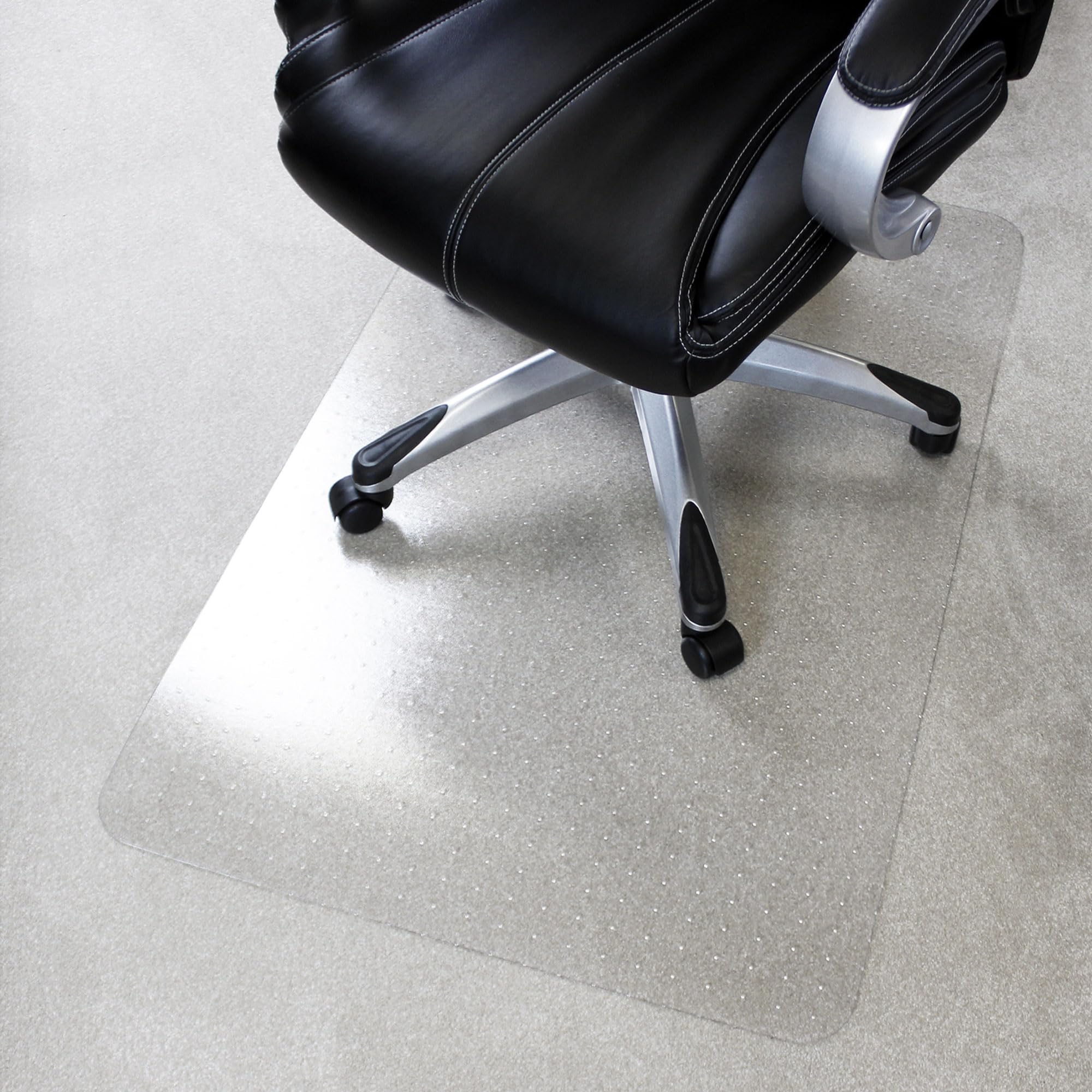 Marvelux Enhanced Polymer Durable Office Chair Mat for Carpets 75 x 120cm