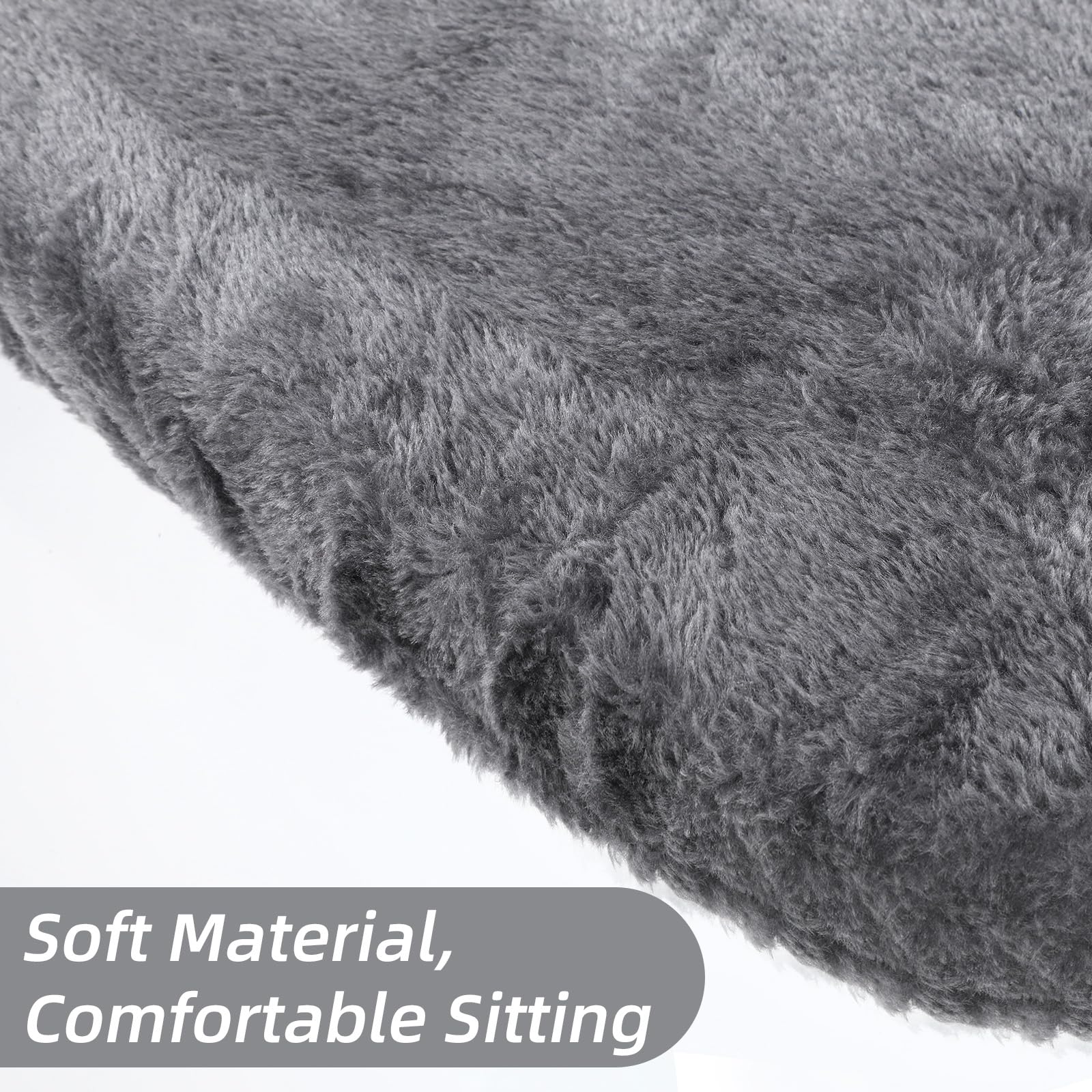 1 PCS Toilet Seat Lid Cover Microfiber Soft Velvet Toilet Cover Durable Adjustable Stretch Fuzzy Seat Covers with Elastic Bottom Absorbent Machine
