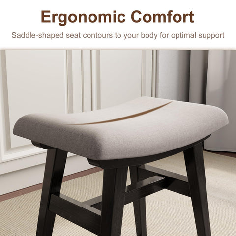 YQJJGL Dressing Table Stool Comfortable Vanity Stool Simple Padded Stool Chair for Makeup Desk Easy-To-Install Bedroom Chair Stool Suitable for