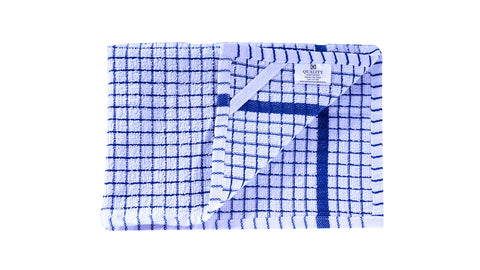 QUALITY HOME TEXTILES 100% Cotton Large Luxury Terry Towelling Tea Towels with Hanging Loop