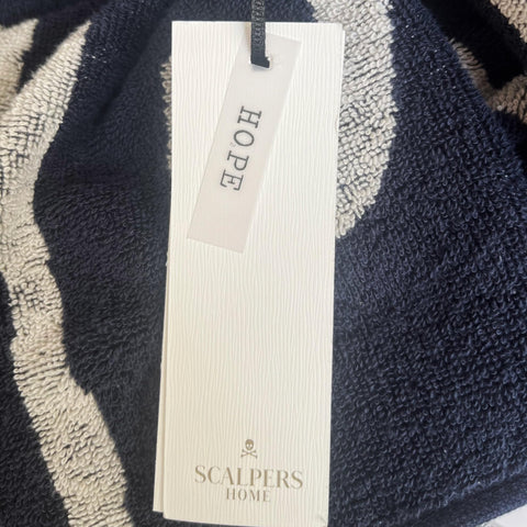 Scalpers Towel 90x180 cm 100% Cotton 500GSM Navy Striped Home