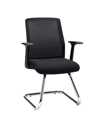 Office Hippo Desk Chair, Ergonomic Office Chair For Home, Office & Boardroom With Breathable Mesh Backrest, Fixed Arms For Comfort & Support