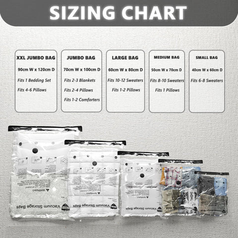 Vacuum Storage Bags 8 Small, Space Saver Bags with Travel Hand Pump, Compression Seal Bags for Clothes, Duvets