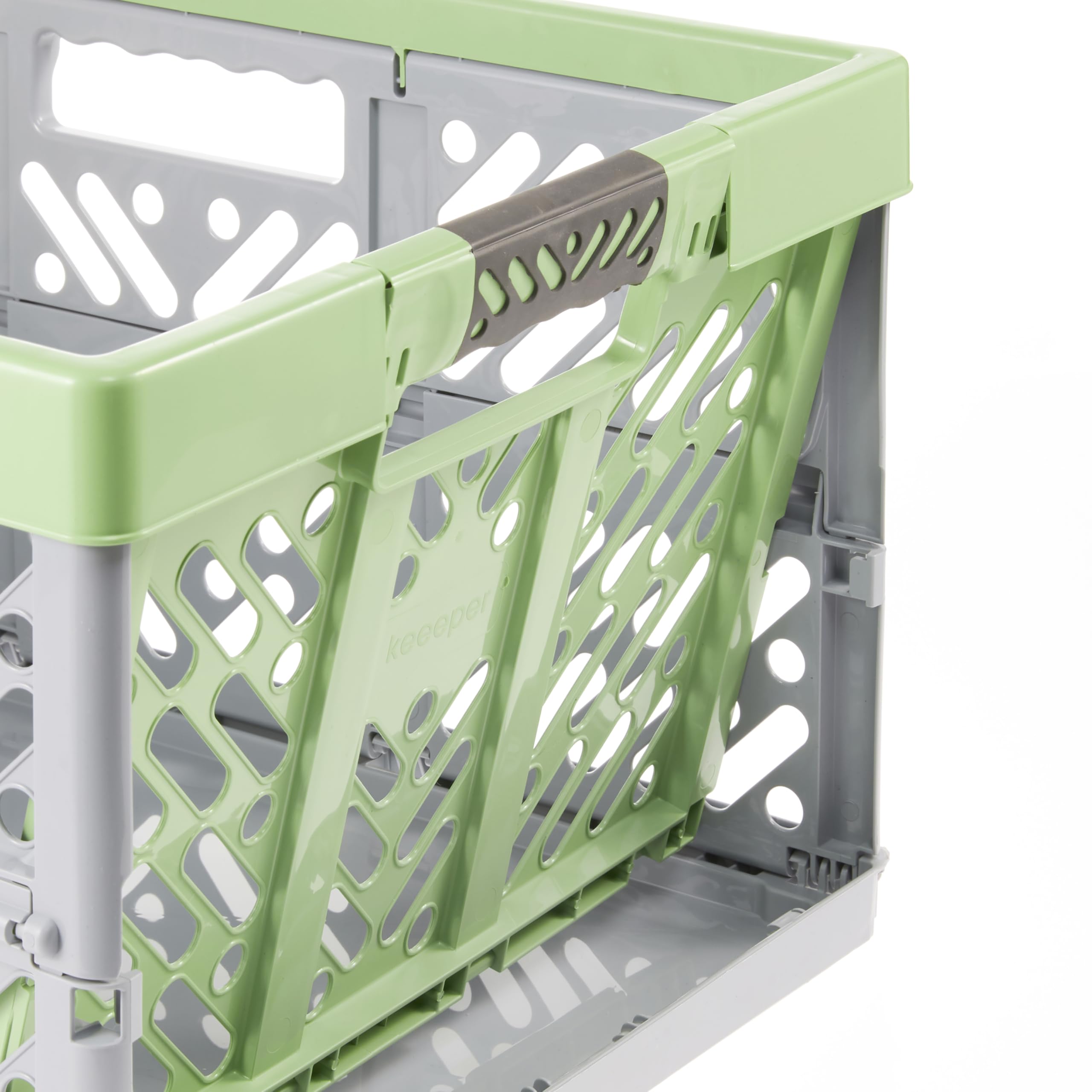 keeeper Sturdy Professional Folding Box With Soft-Touch Handles, 54 X 37 X 28 Cm, Ben Eco Line, Green (Eco Grass Green)
