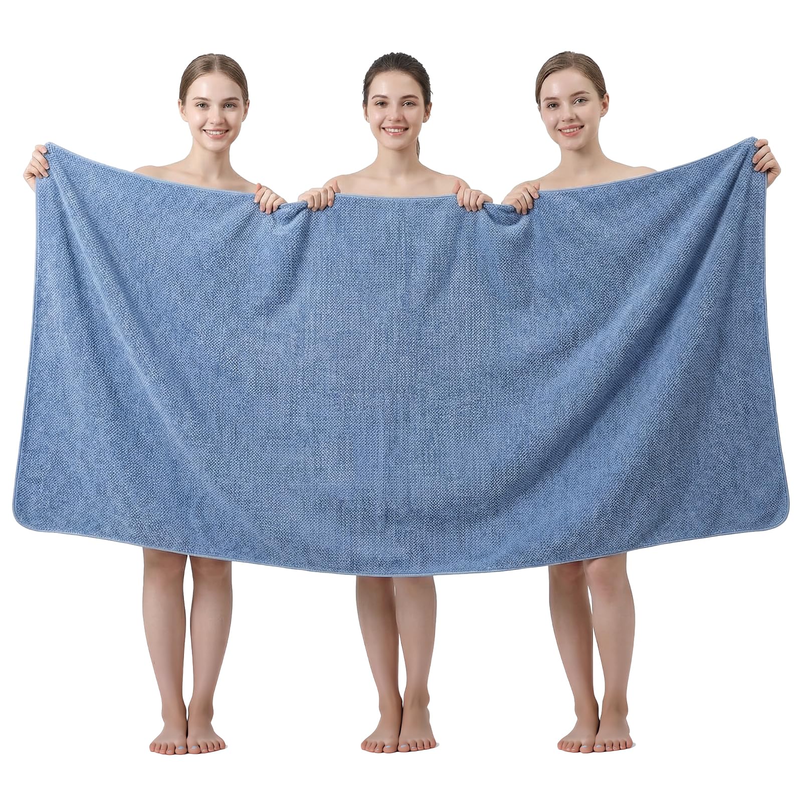 REDKISS 1-Pack Extra Large Bath Towels-100x200CM Microfibre Towel for Adult