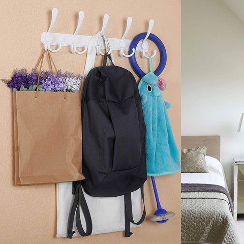 GlazieVault Coat Hooks for Wall - Stainless Steel Coat Racks (2 Pack) - Heavy Duty Coat Hook Wall Mounted