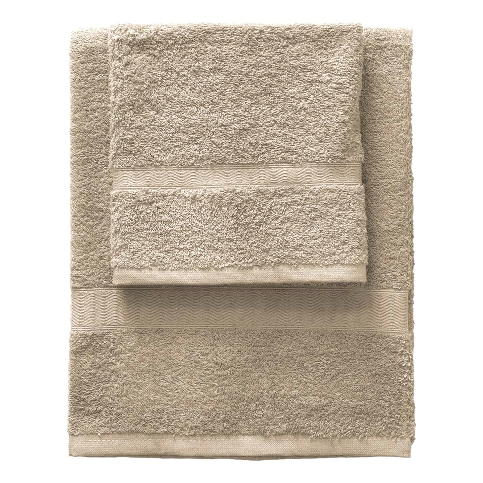 Gabel Plain Towel Set, 100% Cotton, 100 x 60 x 0.8 cm 100x60x0.8 cm beige