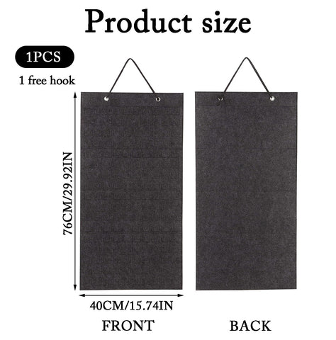RJFUJP Pin Badge Display Canvas with Hook, 96 Slots Enamel Pin Display Board, Deep Grey Pin Badge Holder for Collecting and Showcasing Pins