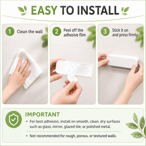 Toothpaste Holder, Toothpaste Clips, Wall Mounted Toothpaste Holder, No-Drill Tooth Paste Organizers Gripper Fit For Bathroom Washstands