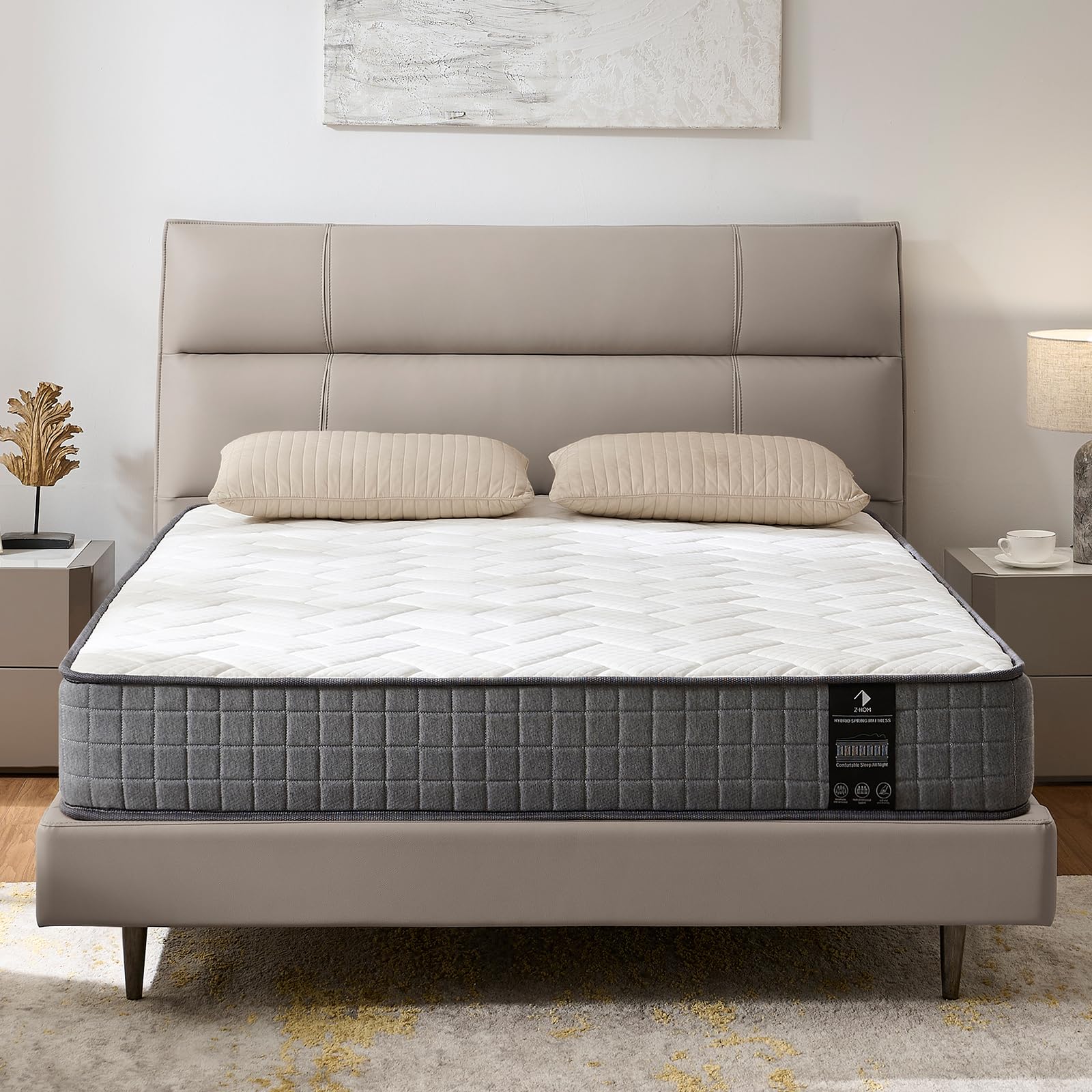 Z-hom Double Mattress, 20cm Deep Value Hybrid Mattress, Medium | Soft Feel | Quality Comfort at Budget Prices Sleep Types
