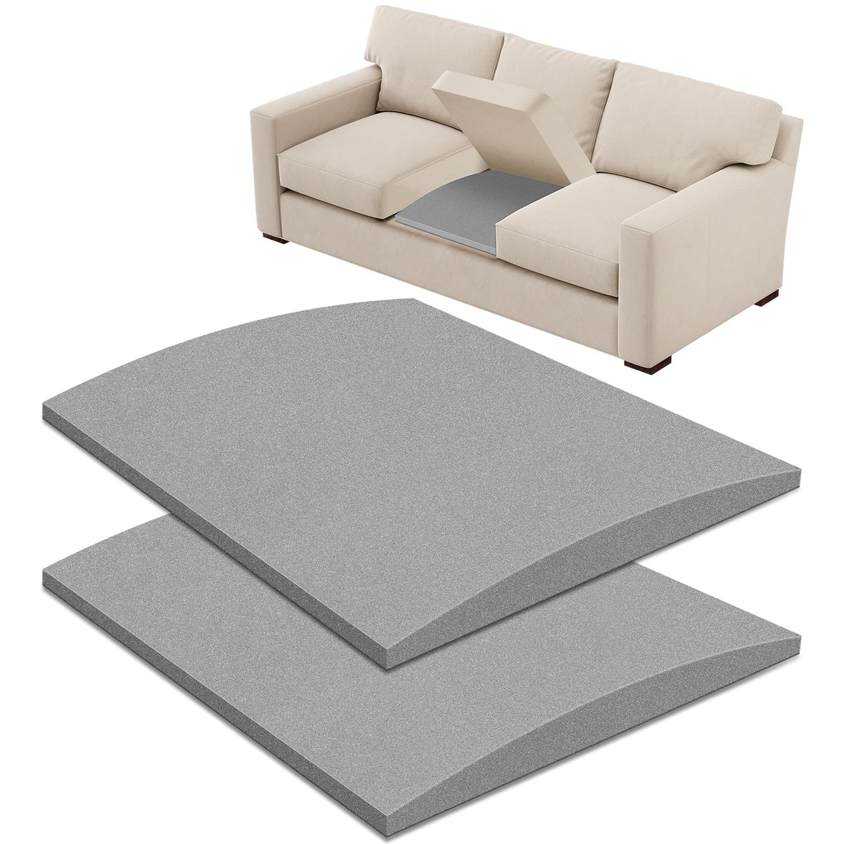 OFKAIS 60 x 50cm Sofa Support for Sagging Cushions,Sofa Cushion Support-2PC