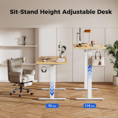 Agilestic Electric Standing Desk, 2 Memory Buttons, 110x60cm