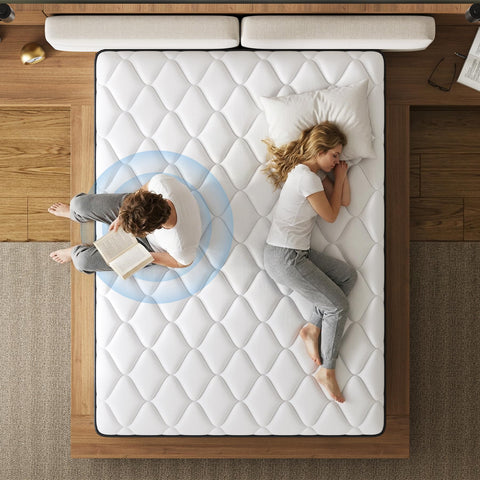 BedStory 4FT Small Double Mattress - 120x190x25cm, 10 Inch Hybrid Mattress with Foam & Individually Pocket Spring for Pressure Relief & Motion