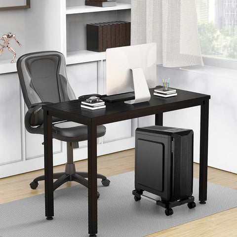 PC Stand for PC Tower, Computer Desktop Tower Stand with 4 Lockable Castors, Adjustable CPU Holder