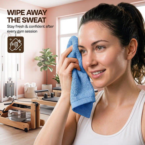 Utopia Towels Cotton Washcloths Set - 100% Ring Spun Cotton, Flannel Face Cloths, Highly Absorbent and Soft Feel Fingertip