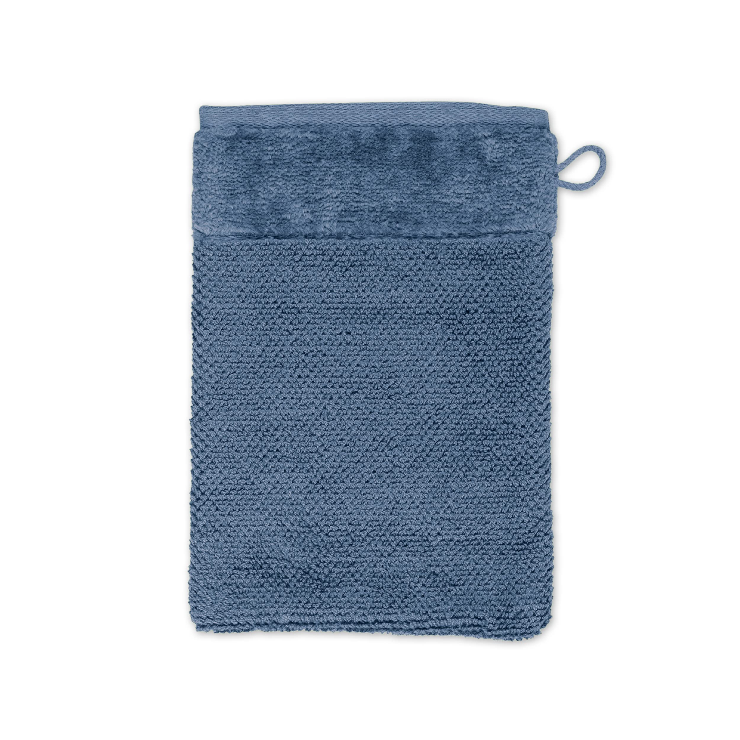 Möve Bamboo Luxe Wash Mitt 15 x 20 cm 60% Cotton / 40% Viscose Bamboo Pulp Steel Blue