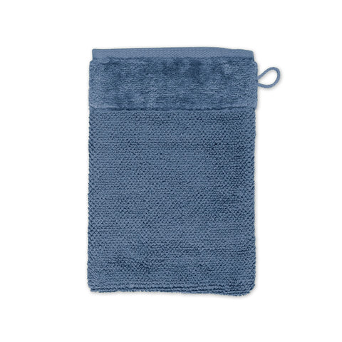Möve Bamboo Luxe Wash Mitt 15 x 20 cm 60% Cotton / 40% Viscose Bamboo Pulp Steel Blue
