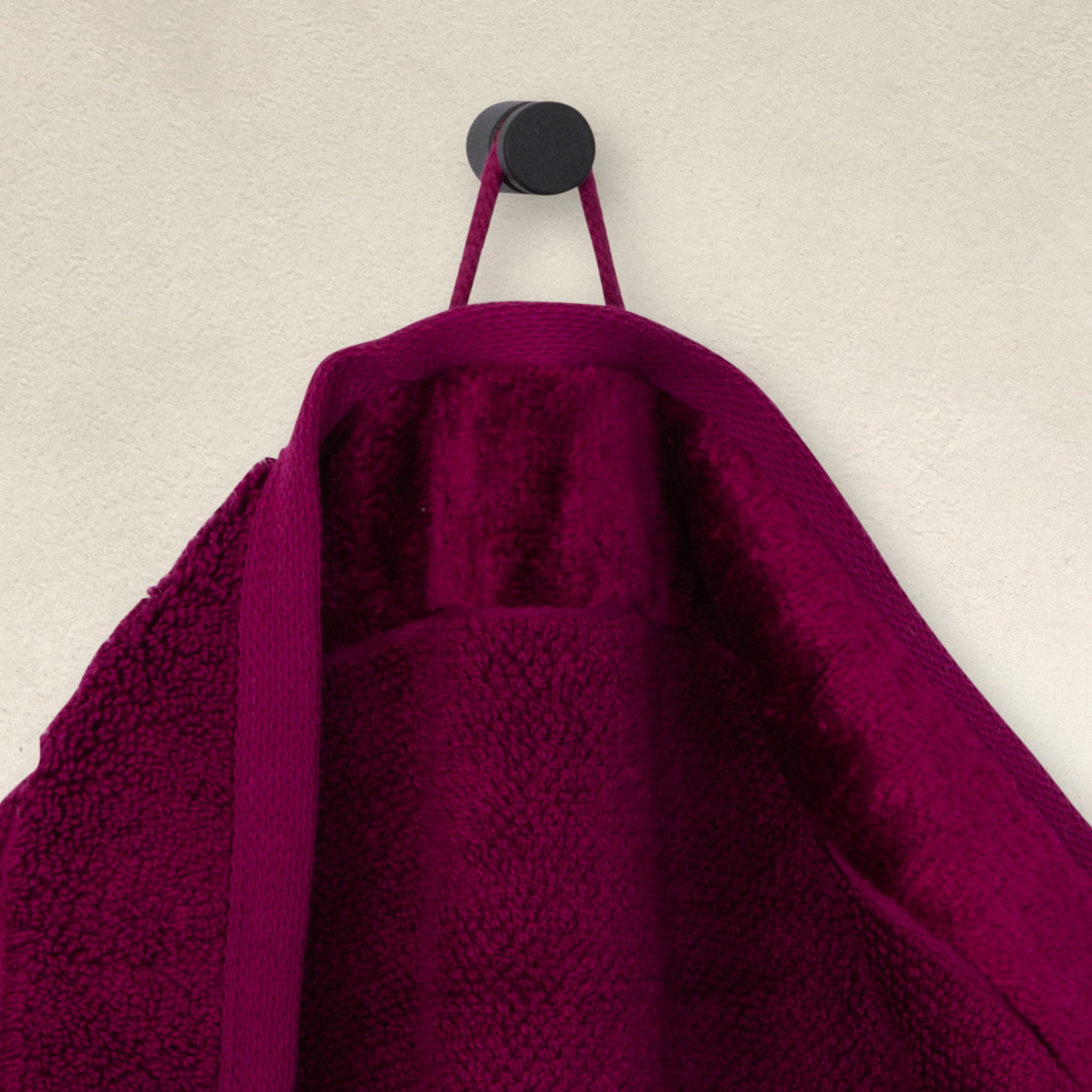 Möve Bamboo Luxe set of 3 soap cloths 30 x 30 cm made of 60% cotton / 40% viscose from bamboo cellulose, berry
