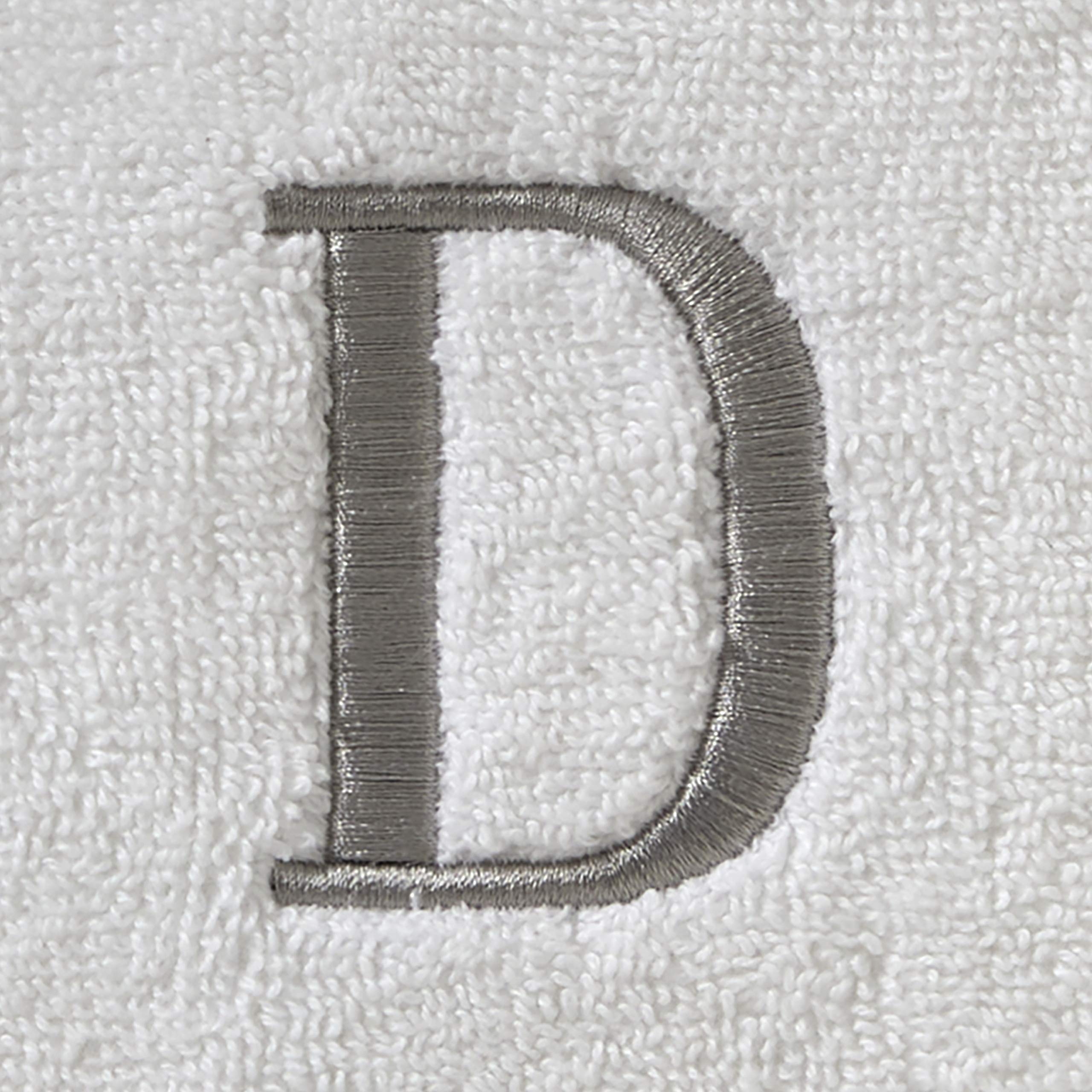 SKL Home Casual Monogram Bath Towel, D, 28x54