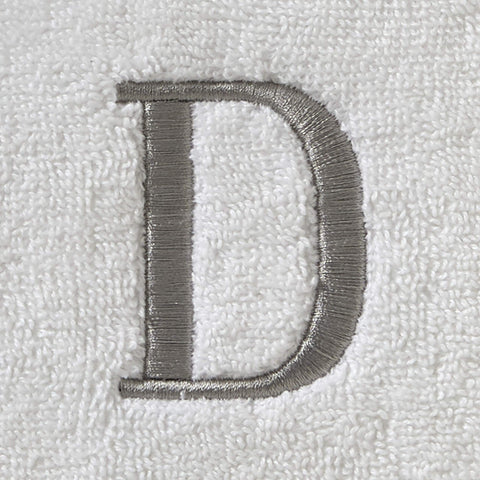 SKL Home Casual Monogram Bath Towel, D, 28x54