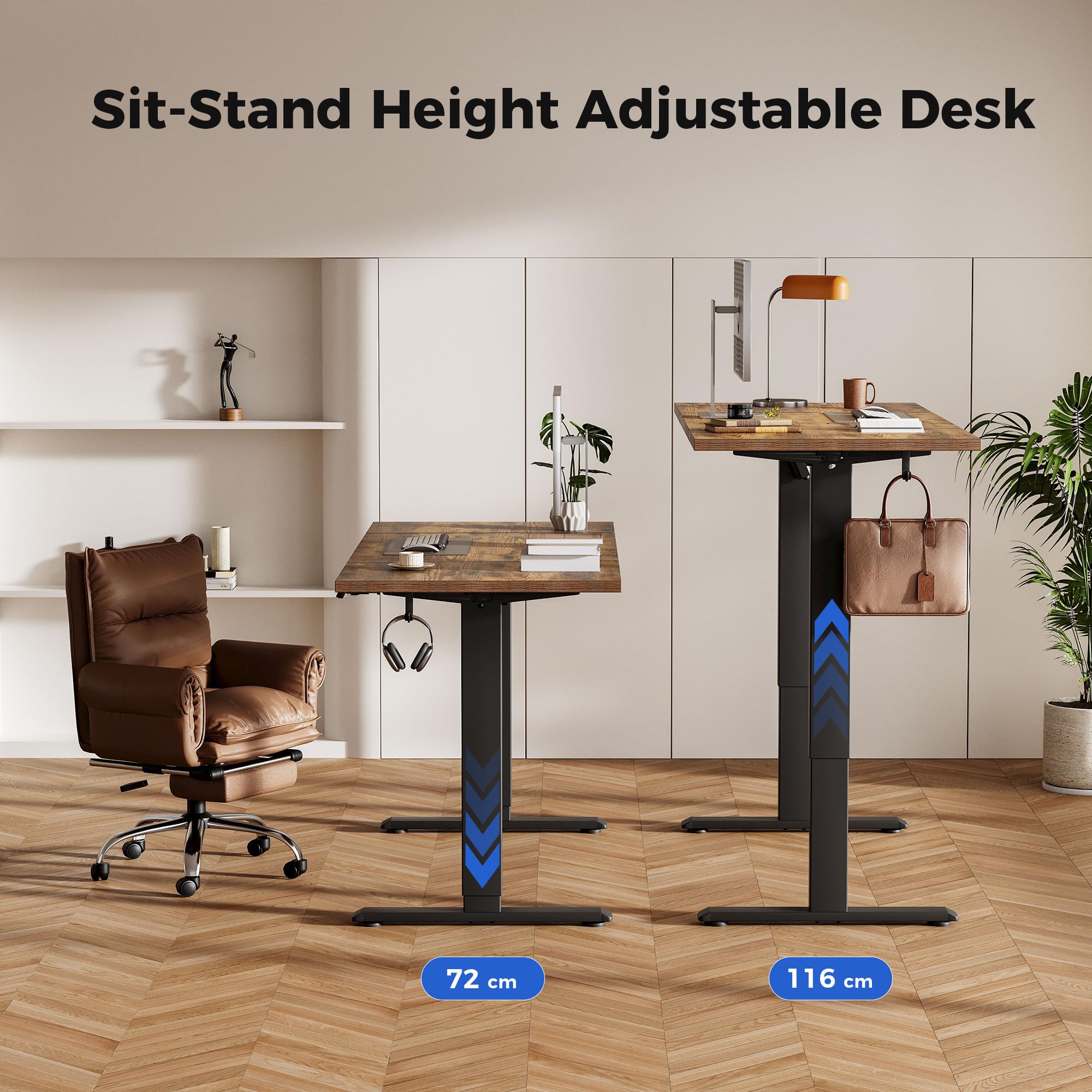Agilestic Electric Standing Desk, 2 Memory Buttons, 120x60cm