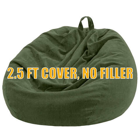 Nobildonna Bean Bag Chair Cover (No Filler) for Kids Beanbag Stuffed Animal Storage Without Filling Plush Toys Holder and Organizer Soft Premium