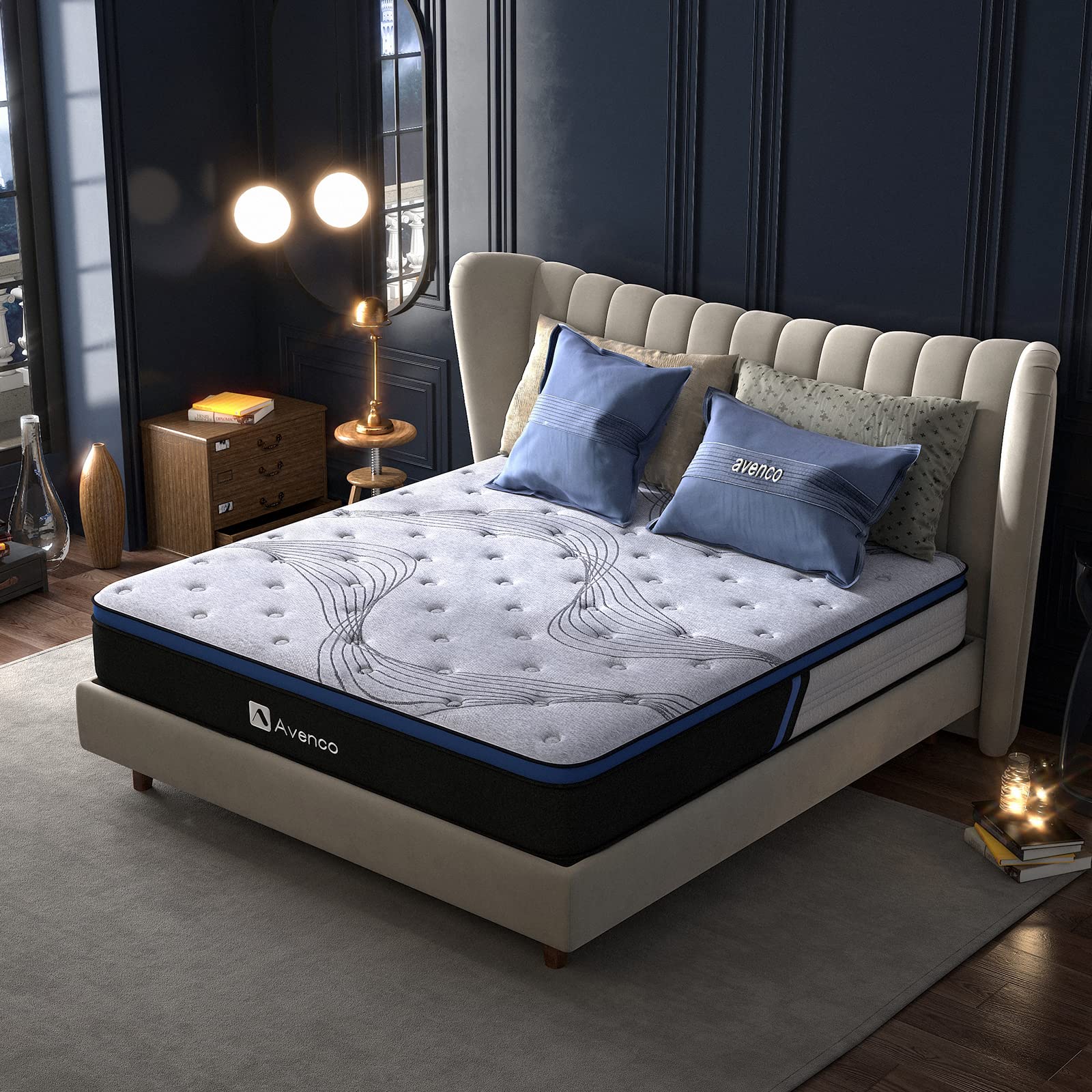 Avenco Bed Mattress Conventional, Bamboo Foam, Small Double