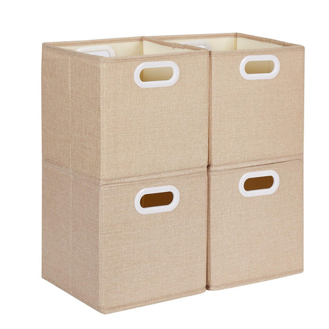 Mangata Cube Storage Boxes 33x38x33cm, Light Khaki, 4Pcs