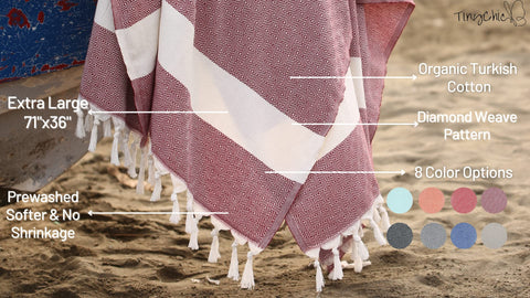 Beach Towels, Bath Towel, Travel Towel. - 100% Turkish Cotton, Large, Soft, Quick-Drying Beach Towels for Adults. Gym, Yoga, Spa, Pool