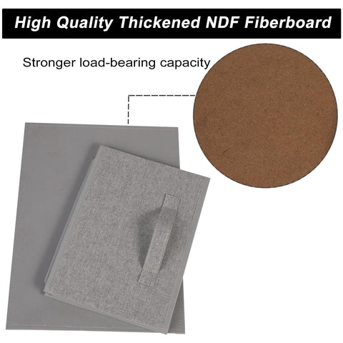 JAKAGO Foldable Wardrobe Fabric Storage Boxes 4 Pack, 39 x 29 x 20 cm