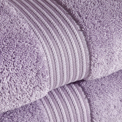 Christy Supreme Hygro 4 Face Cloths Set | Lavender Purple | 100% Luxury Supima Cotton | Ultra Soft | Super Absorbent | 650GSM | 4 Wash Cloth Flannels