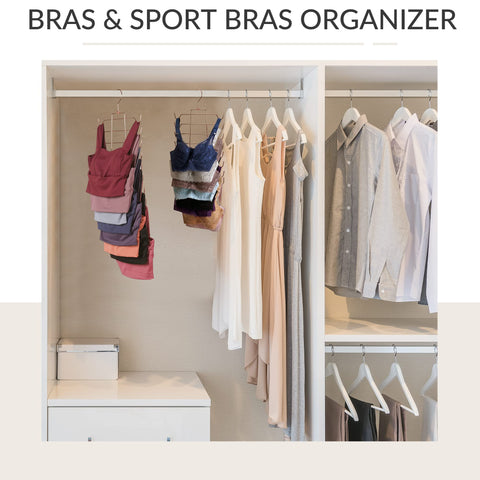 ZEDODIER Tank Top Hanger, 2 Pack Space Saving Hangers, Non-Slip Hanging Bras Holder