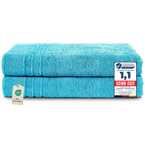 Komfortec Jumbo Bath Towels, 100% Cotton, Quick Dry, 80x200, Turqoise
