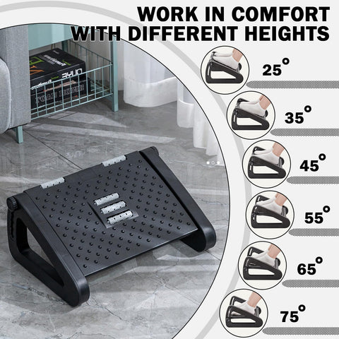 Eidoct Foot Rest Under Desk, Ergonomic Under Desk Foot Rest