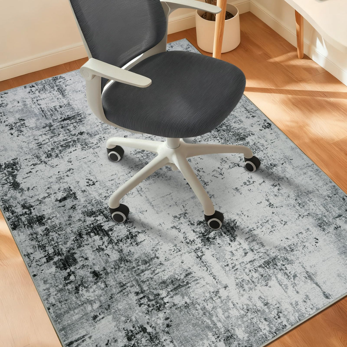Homcomodar Office Chair Mats for Hardwood Floor 90x120cm Computer Chair Mat for Home and Office Floor Mat for Office Chair Non Slip Rubber Mats