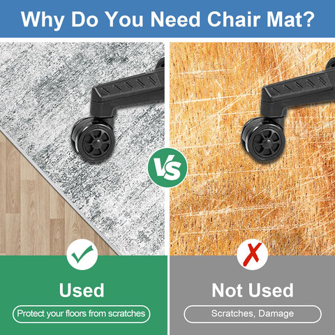 Capslpad Office Chair Mats for Hardwood Floor 90x120cm Non-Slip Modern Abstract Home Multi Purpose Chair Mat Low Pile Floor Protectors Computer Chair