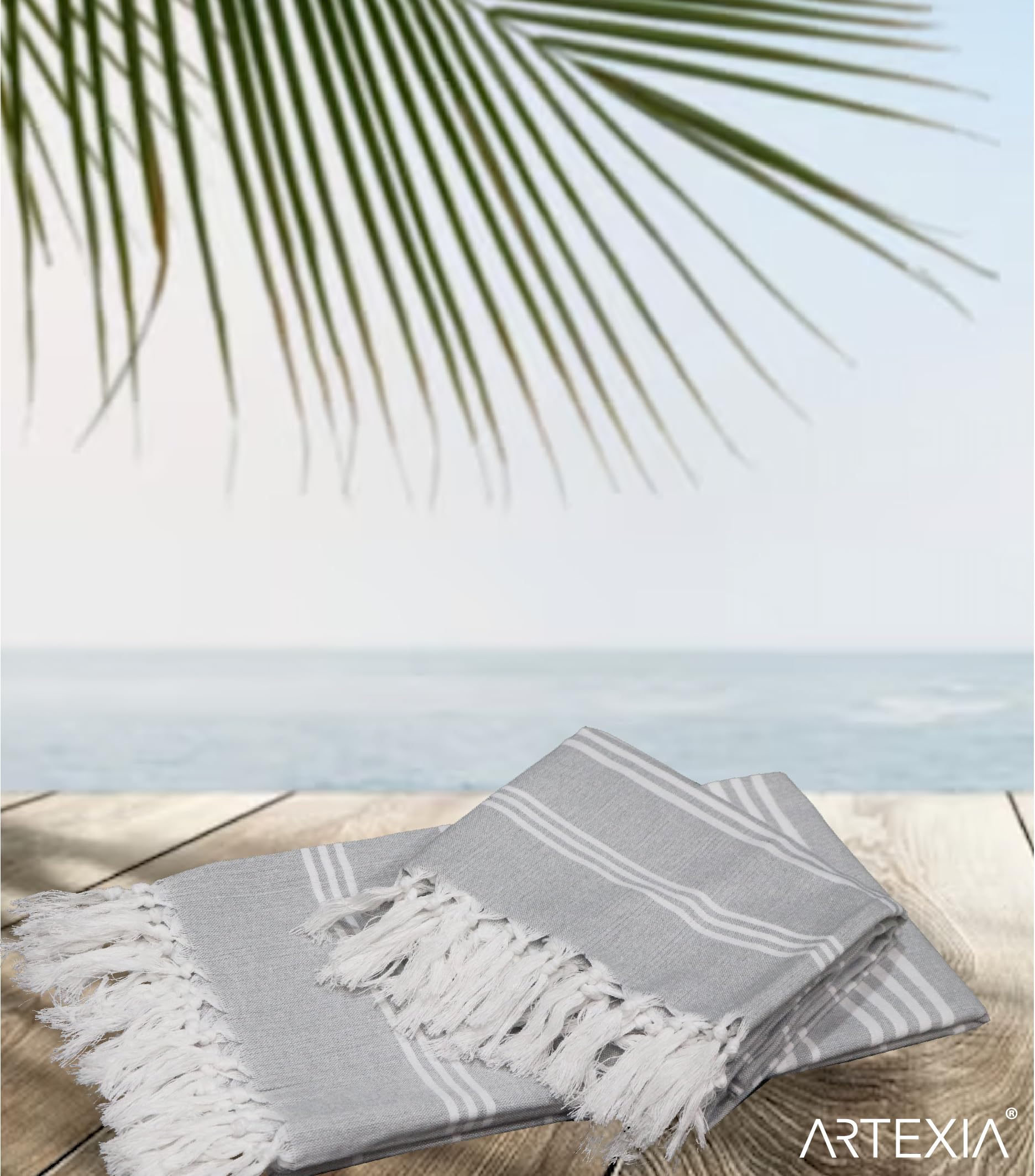 Artexia Beach Towel Lightweight 100% Recycled Extra Large Beach Towels Bath Towels Beach Towels for Adults Quick Dry Towel Lightweight Beach Towel